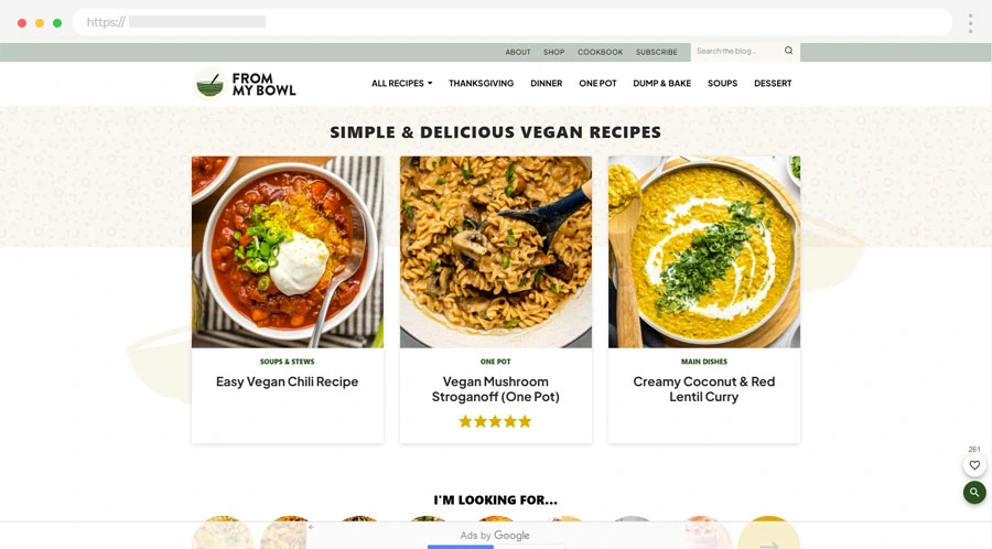 food company web