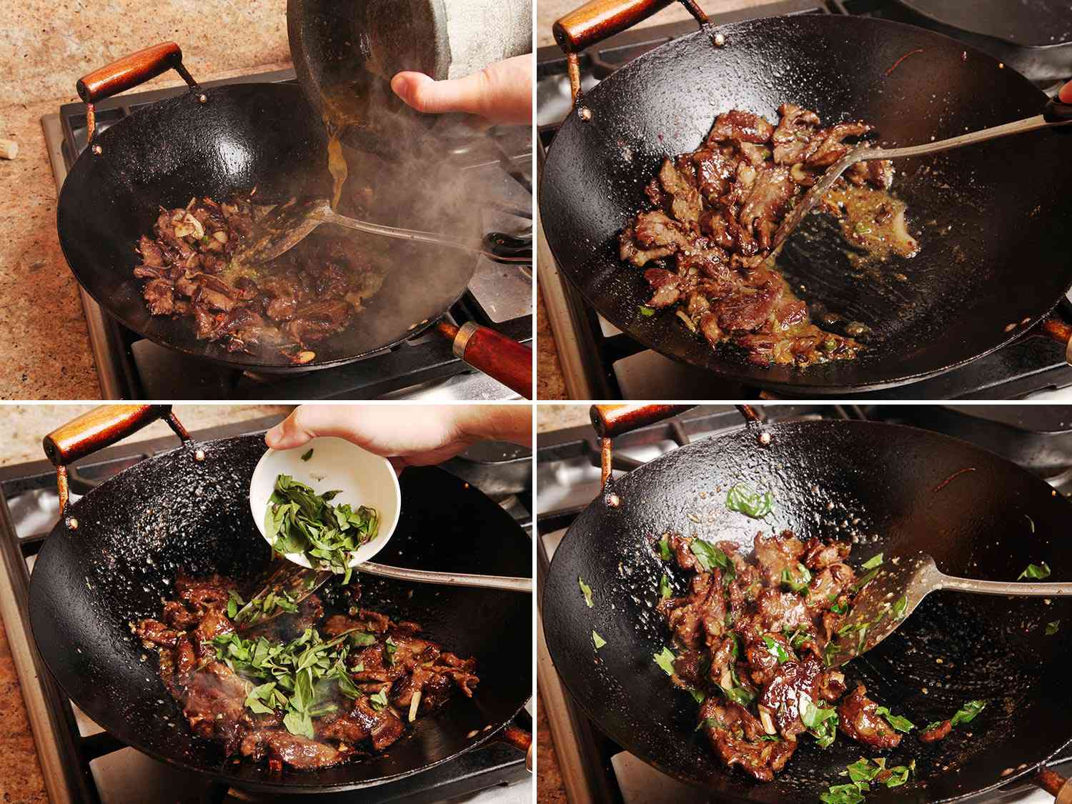 Quick Thai Street Food-Style Beef Stir-Fry with Purple Basil and Chiles
