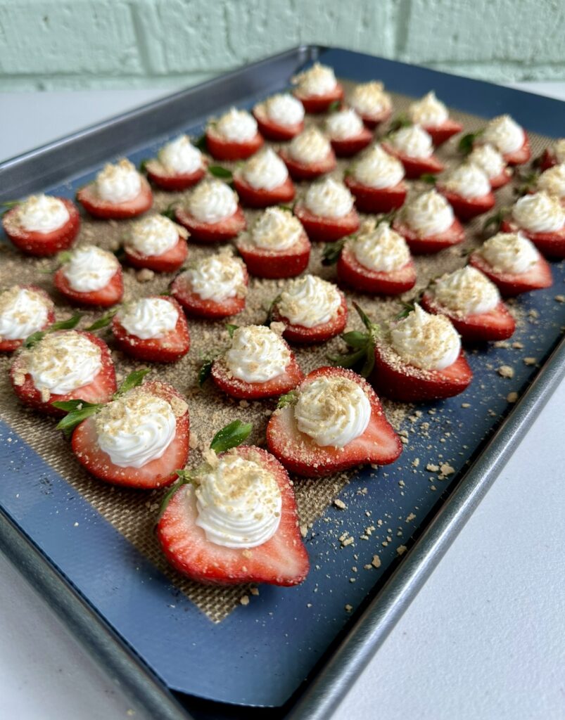 strawberry cheesecake deviled eggs recipe