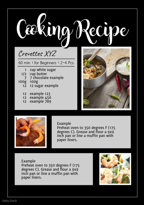 cooking recipes list