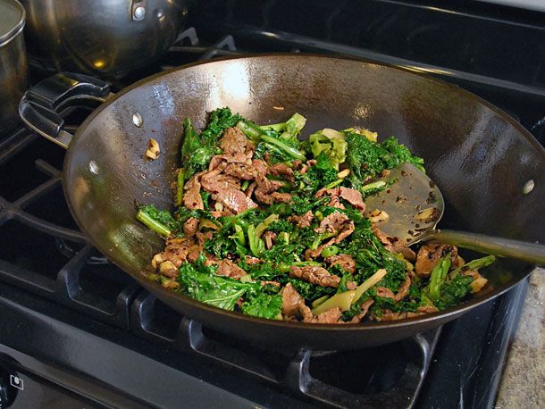 Stir-Fried Beef with Kale and FrisÃ©e in Black Bean Sauce A Cross-Cultural Fusion
