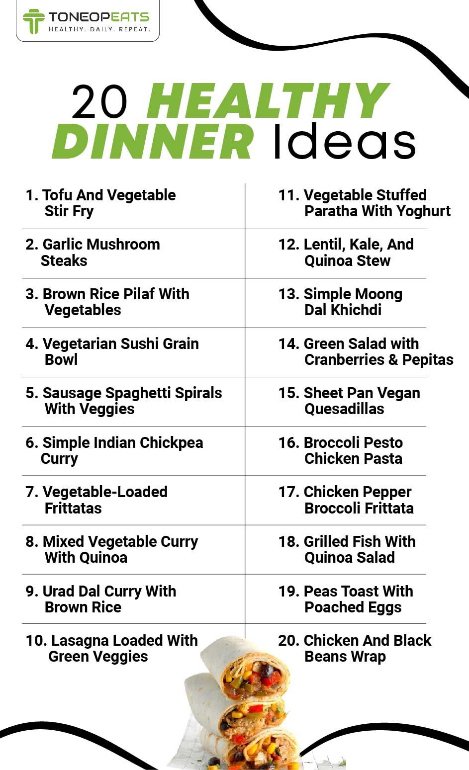 meal menu ideas
