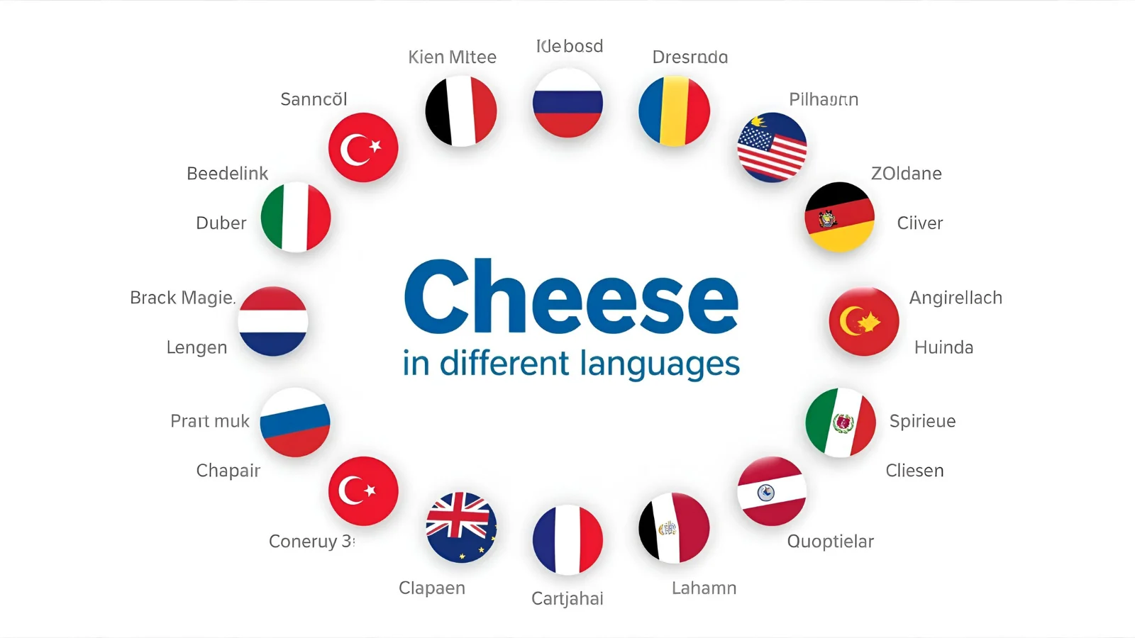 cheese in different languages