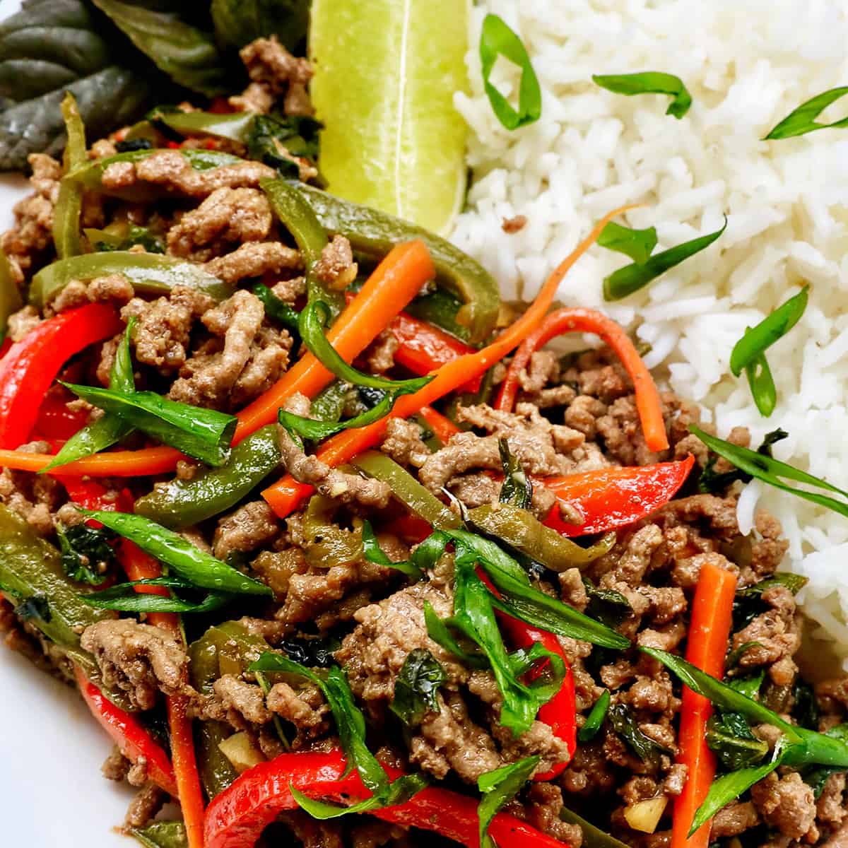 Quick Thai Street Food-Style Beef Stir-Fry with Purple Basil and Chiles