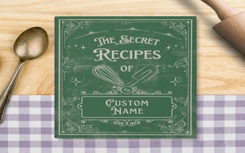 recipe cover page