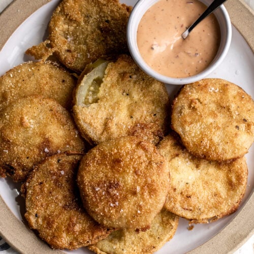 Golden Crunch Fried Green Tomatoes with Comeback Sauce