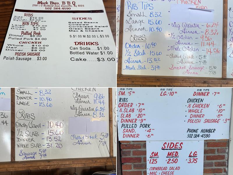 mack bros bbq menu