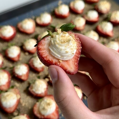 strawberry cheesecake deviled eggs recipe