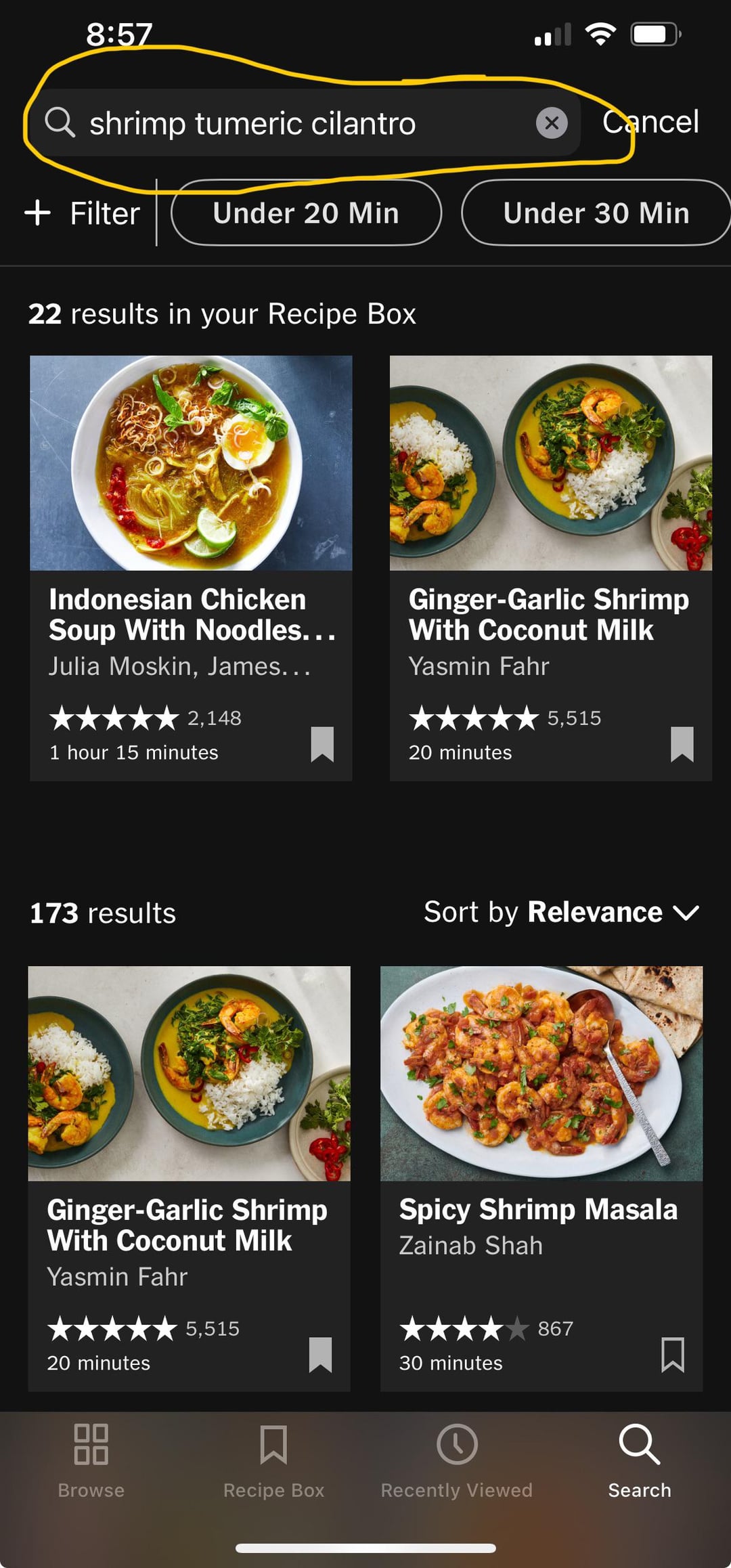 find recipes based on ingredients