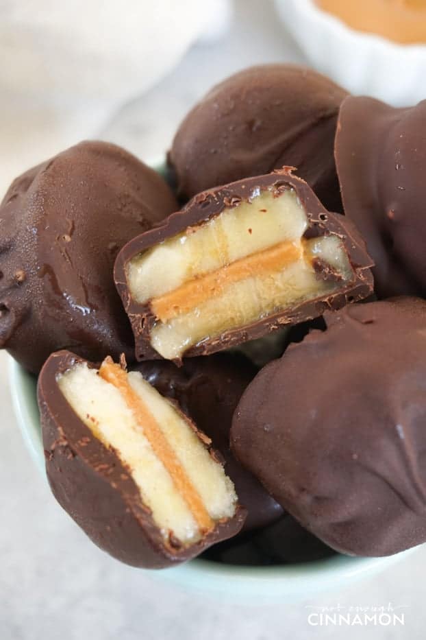 Frozen Chocolate-Dipped Peanut Butter Bites