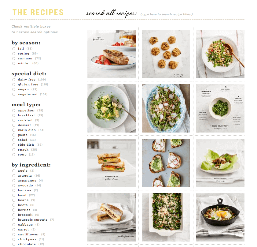 search recipes by ingredient