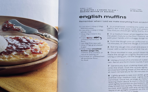 cookbook recipe page