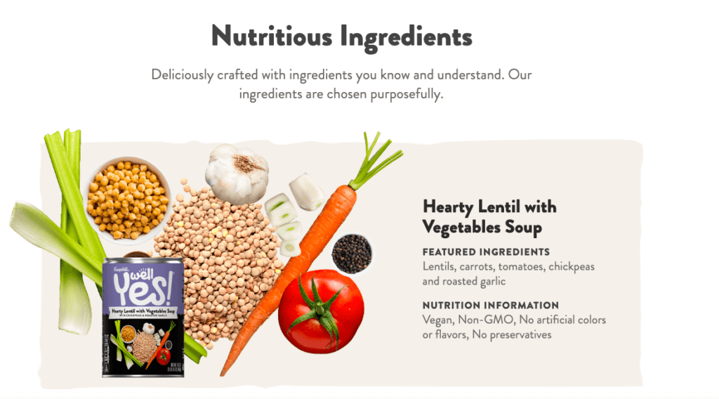 website for ingredients