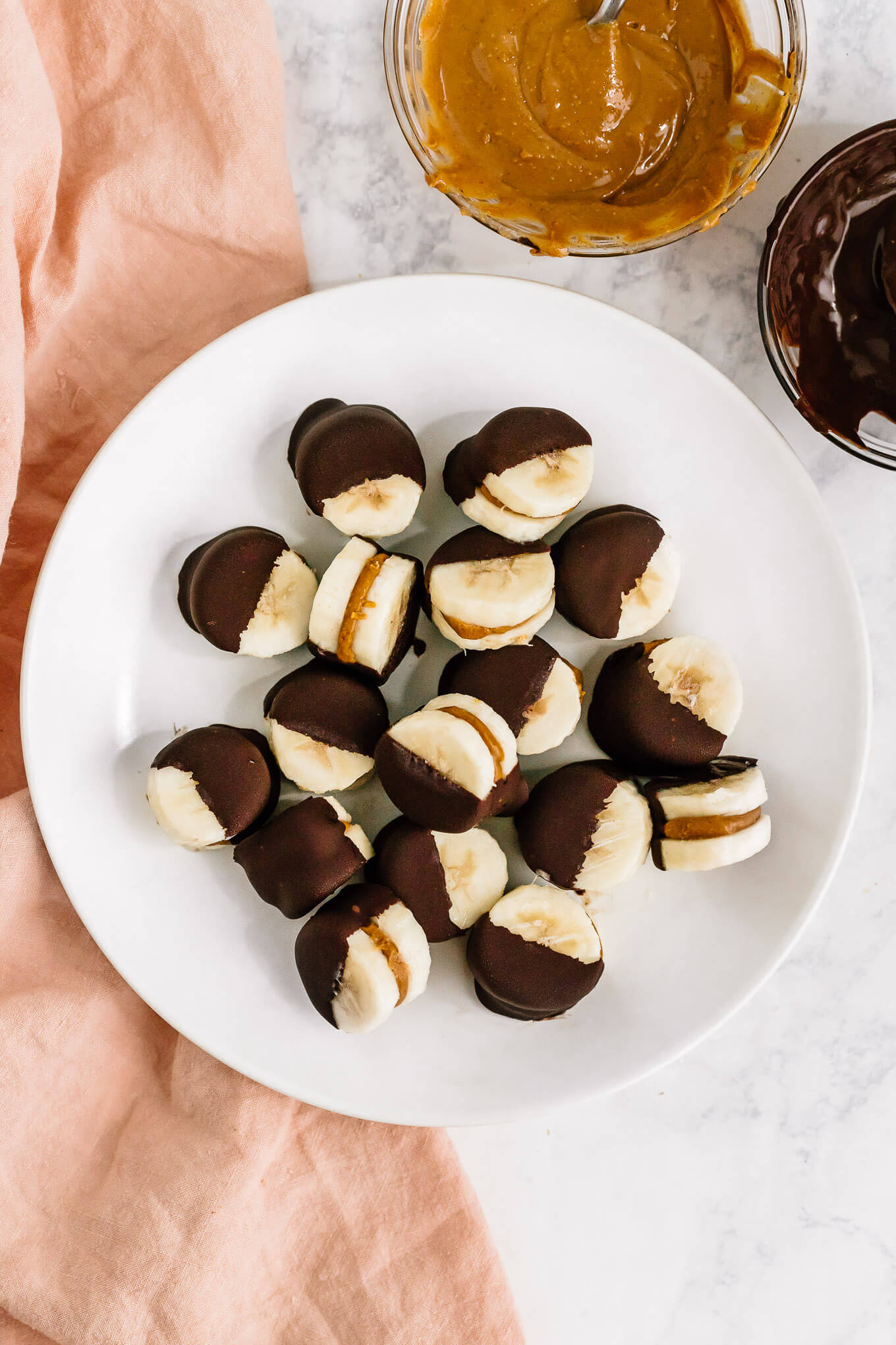 Frozen Chocolate-Dipped Peanut Butter Bites