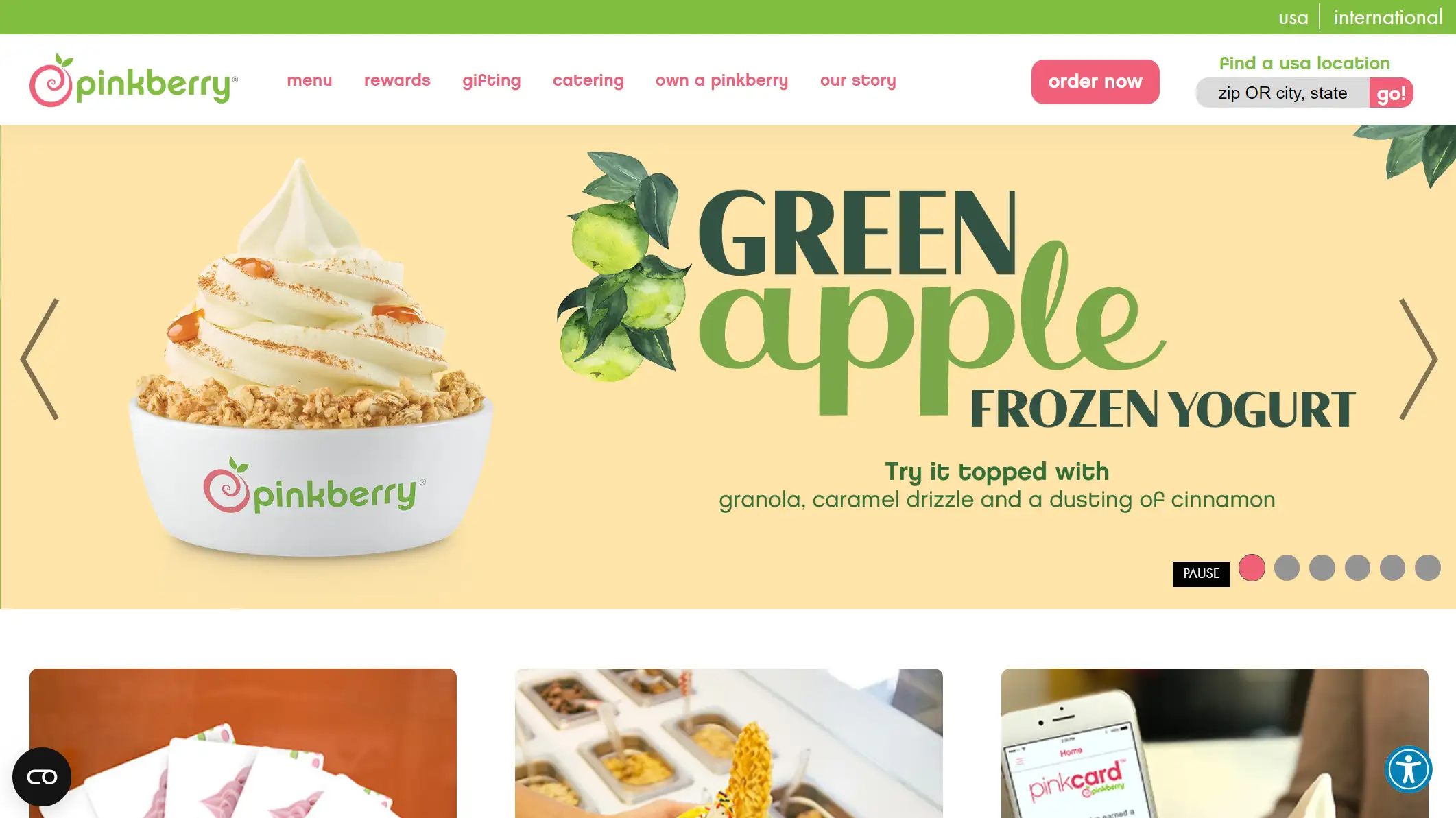 food websites in usa