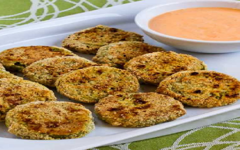 Golden Crunch Fried Green Tomatoes with Comeback Sauce