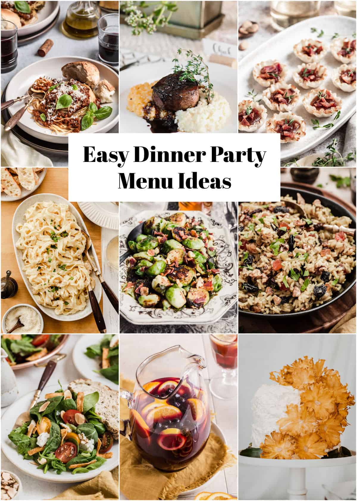 party meal ideas
