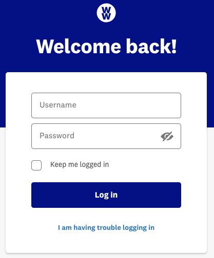 weight watchers.com login