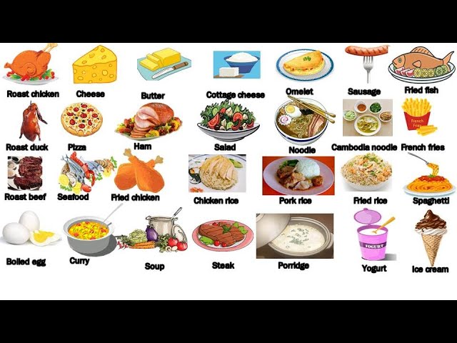 different types of meals