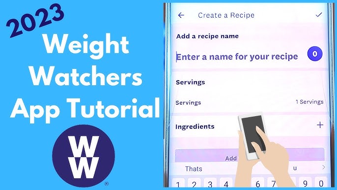 how to create a recipe in weight watchers app