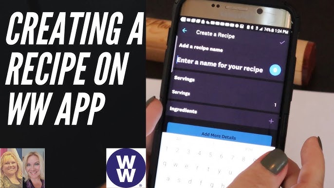 how to create a recipe in weight watchers app