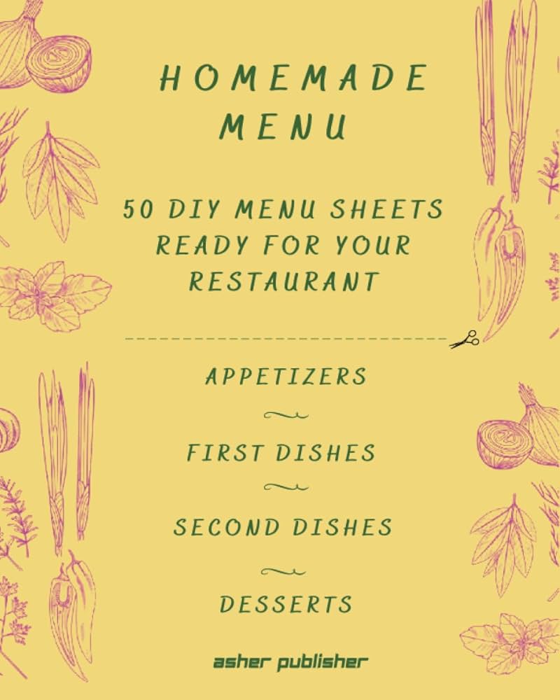 menu home made