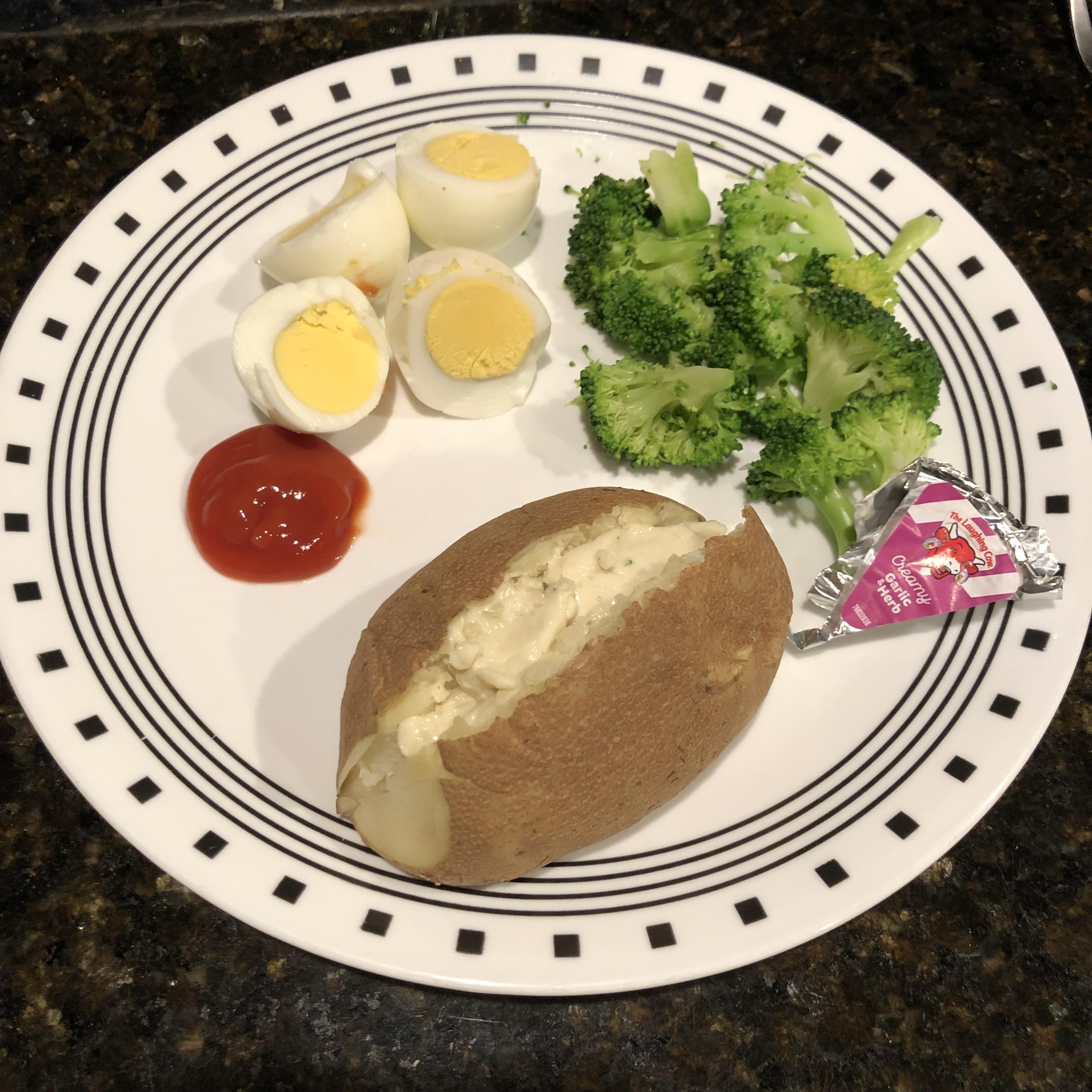 weight watchers points for baked potato