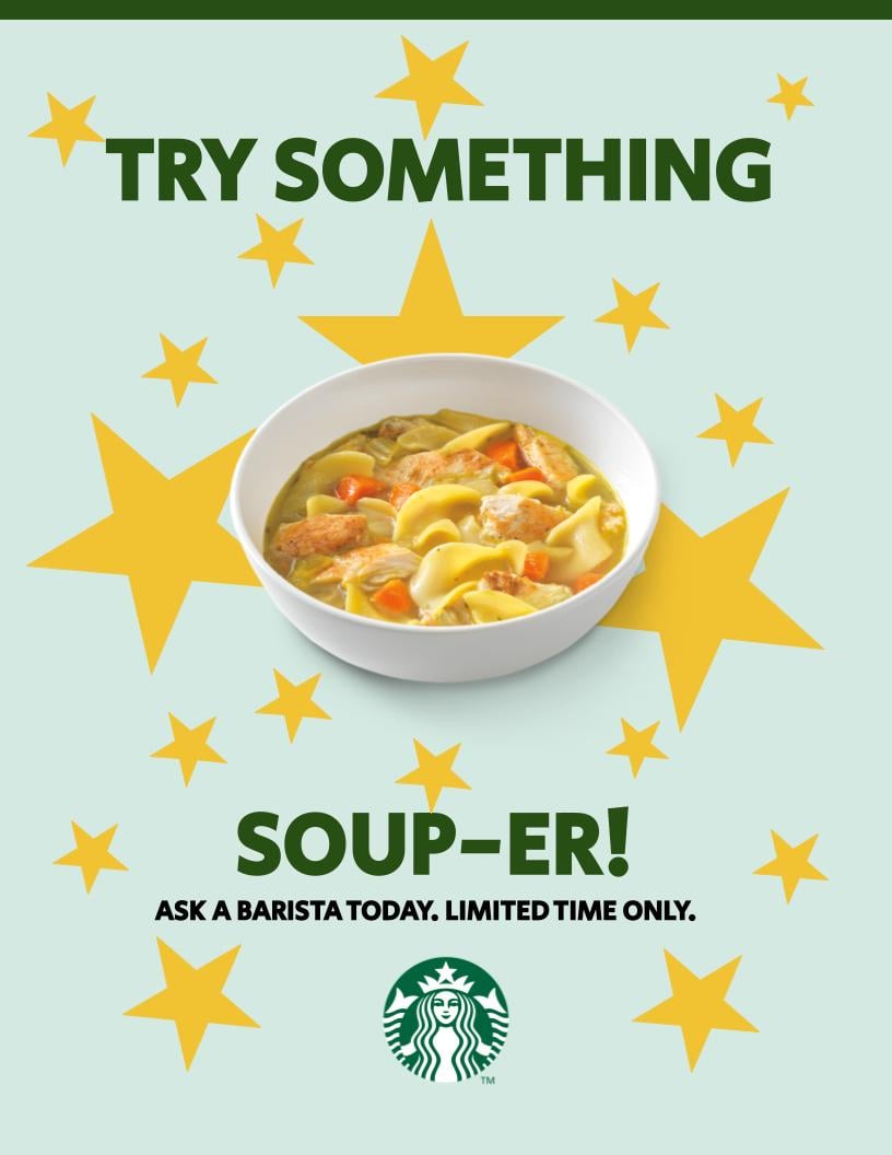 does starbucks sell soup