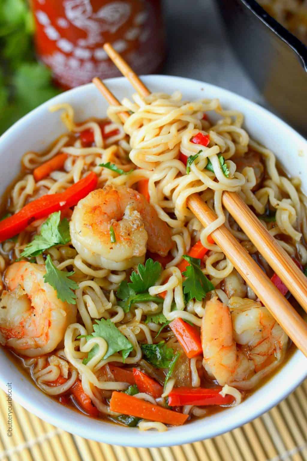 shrimp and ramen noodle recipe
