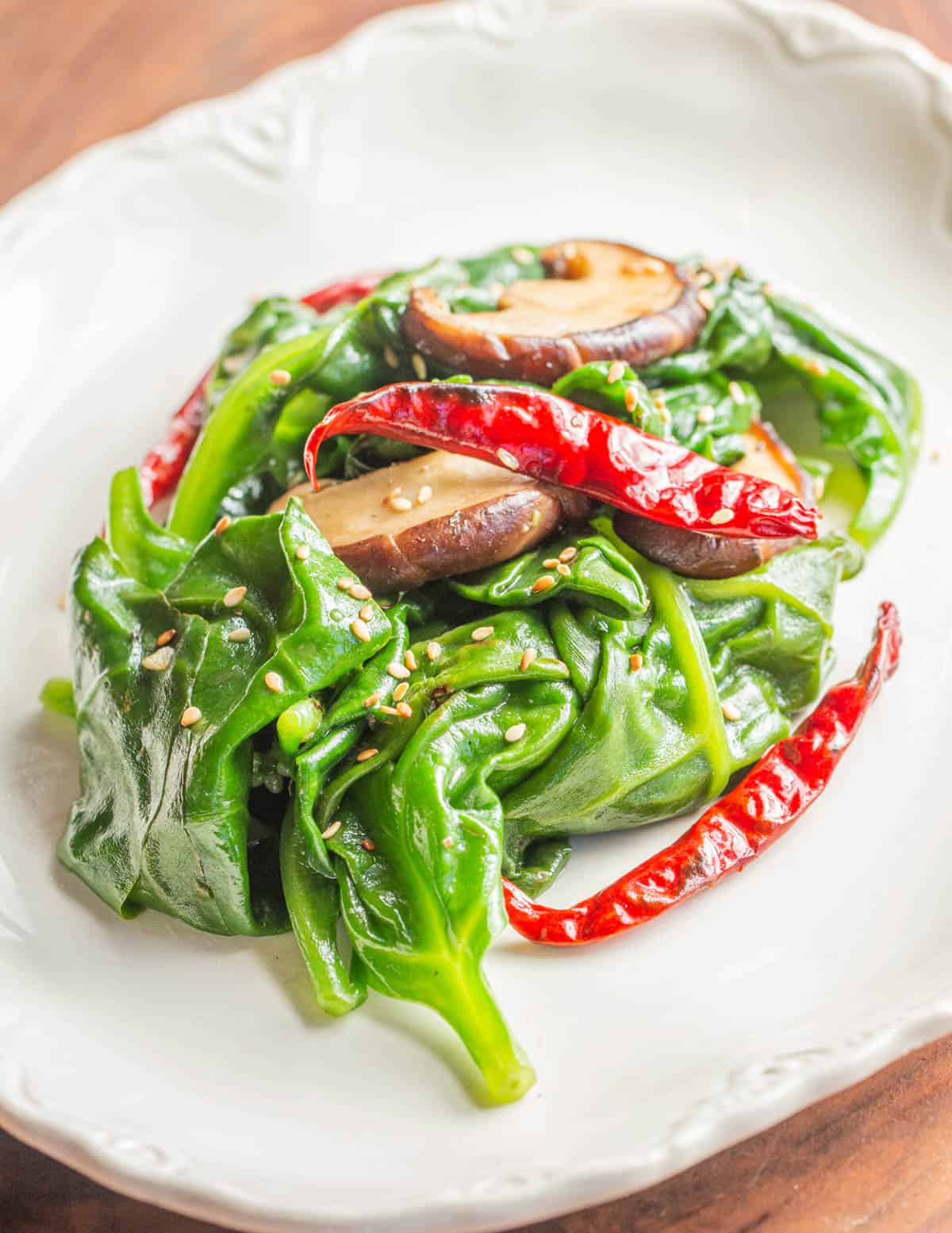 vine spinach recipes