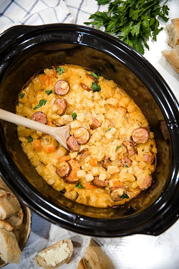 smoked sausage crockpot recipes