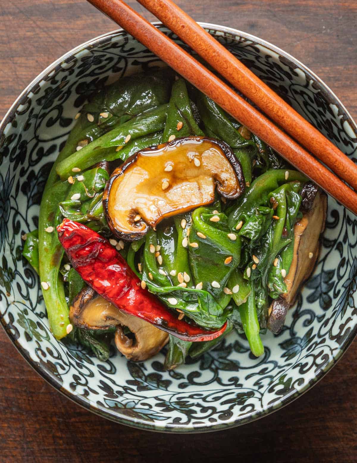 vine spinach recipes