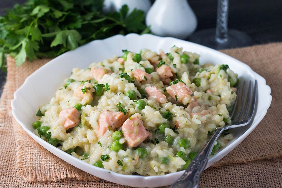 salmon risotto recipe