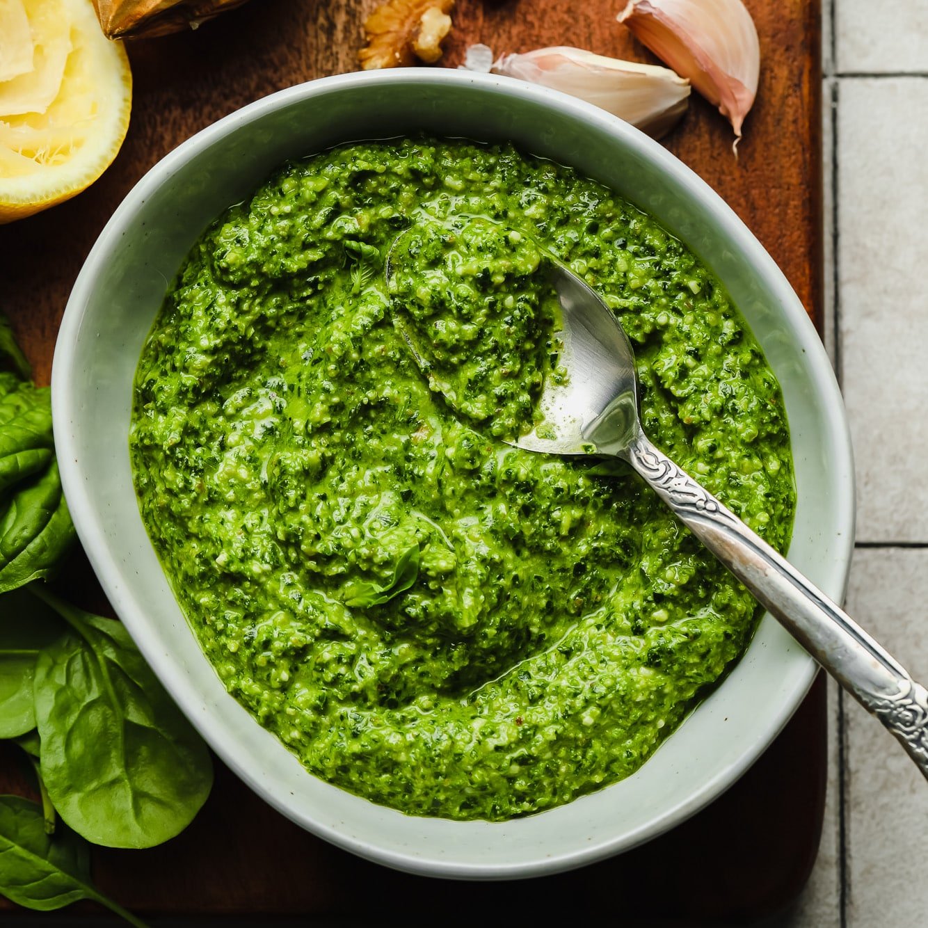 spinach pesto sauce recipe